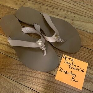 Tory Burch Manon Leather Beige size 8 sandals